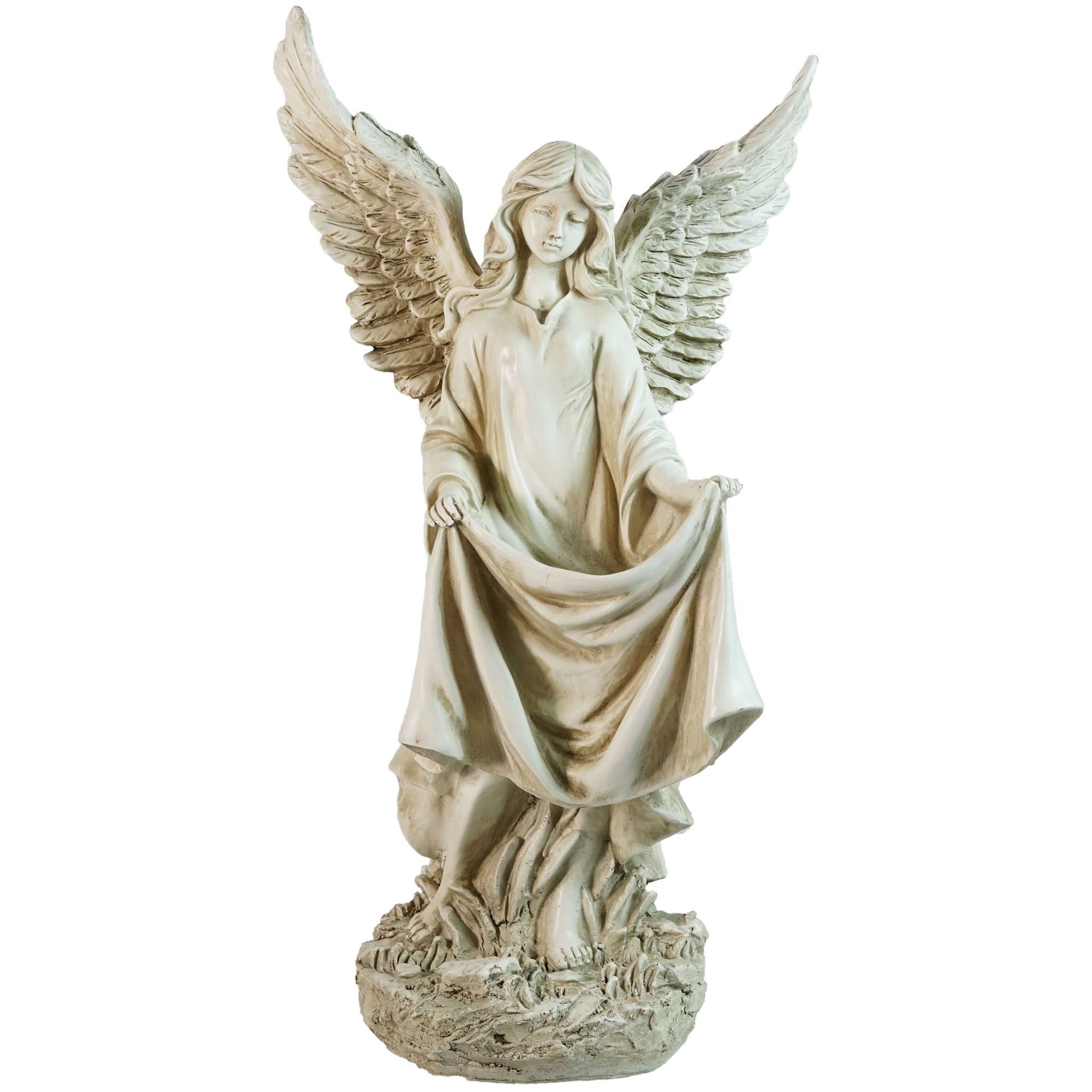Northlight 23.25" Standing Religious Angel Outdoor Patio Garden Bird