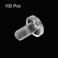 thumbnail image 3 of Uxcell M4x8mm Plastic Phillips Bolts PC Pan Head Machine Screws Transparent 100 Pack, 3 of 5
