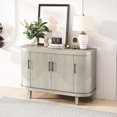 thumbnail image 2 of MDF & Pine Sideboard - Stylish Design with Curved Corners - Hallway - Add Aesthetic Appeal, 2 of 3