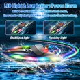 thumbnail image 4 of Baño RC Boat con luces LED, resistente al agua durante más de 40 minutos, azul, 4 of 7