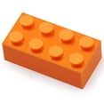 thumbnail image 2 of Bloques de construcción Feleph Classic 2x4 Bricks Orange 320 piezas, 2 of 6