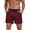 D Wine Red, variant on Mens Board Shorts Mesh Liner Summer Beach Bathing Suit 3 Inch Swim Trunks Light Blue