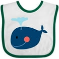 thumbnail image 3 of Inktastic Whale Cute Blue Boys or Girls Baby Bib, 3 of 4