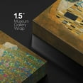 thumbnail image 4 of wall26 Canvas Print Wall Art The Kiss by Gustav Klimt People Historic Illustrations Fine Art Traditional Scenic Colorful Multicolor Ultra for Living Room, Bedroom, Office - 12"x18", 4 of 5