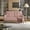 Pink, variant on S-HOME Monochrome Double Sofa in Soft Corduroy Fabric Perfect for Living Rooms and Bedrooms Cozy Home Furniture