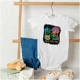 thumbnail image 4 of Retro MTV Colorful Chalk Flowers Logo Romper Boys or Girls Infant Baby Brisco Brands NB, 4 of 6