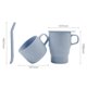 thumbnail image 2 of Taza de viaje plegable con tapa y pajita, taza plegable de silicona, taza plegable reutilizable para bebidas frías y calientes, taza portátil para acampar, apta para lavavajillas y microondas, 350 ml, 2 of 6