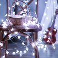 thumbnail image 3 of Cadena de luces LED con forma de estrella HeyFuni 100, 10 m, para Navidad, 3 of 6