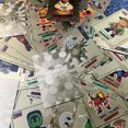 thumbnail image 3 of Juego de mesa de Anime para niños, juego de cartas con lámina dorada y plateada brillante, Colección Flash, regalo de cumpleaños y Navidad, 55 unidades por Set, 3 of 4