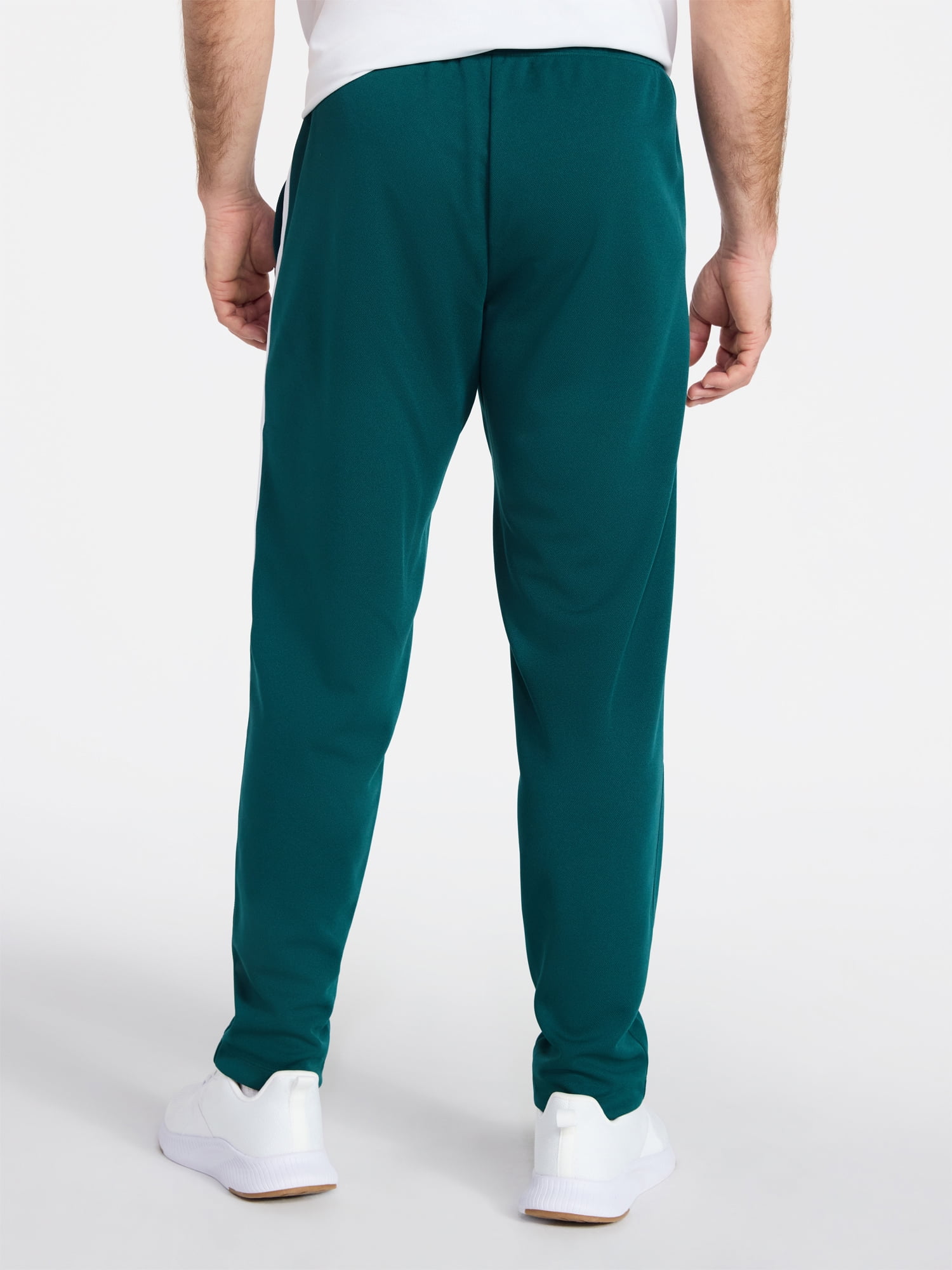 Athletic Works Men's and Big Men's Tricot Track Pants with Side Stripes, Sizes S-3XLT