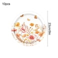 thumbnail image 3 of Fall Wild Floral Paper Plates 9" Disposable Autumn Wildflower Cake Dessert Plates Watercolor for Dinner Wedding Baby Shower Birthday Fall Tea Party Decoration Supplies, 10pcs, 3 of 6