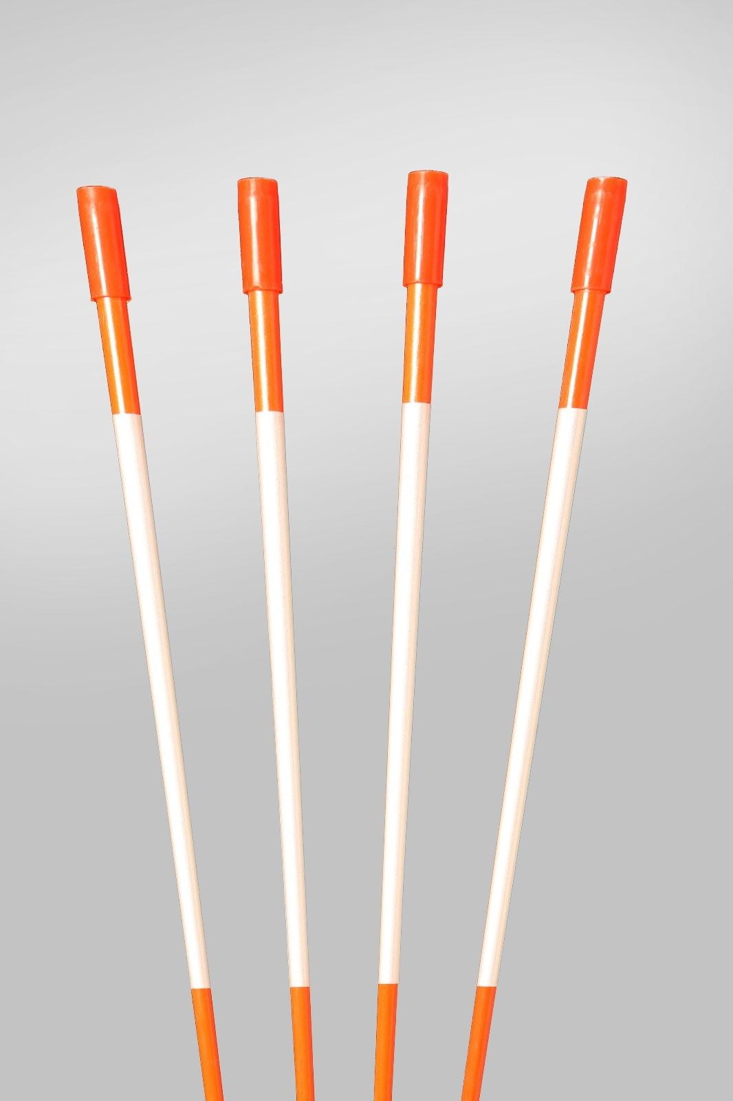 Pack of 100 Snow Poles 48 inches 5/16 inch Heavy Duty Orange with Reflectors 
