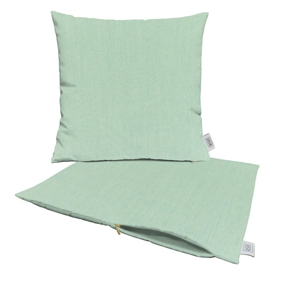 RSH Decor: Sunbrella Pillow Covers Set of 2 | 24" x 24" Square Covers | Weather-Resistant Sunbrella Fabric | Canvas Spa