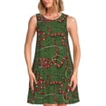 thumbnail image 1 of Disketp Red Snake para Vestido sin Mangas para Mujeres, Vestidos de Verano para Mujeres, Casual y Holgado para la Playa, 1 of 7