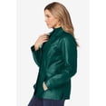 thumbnail image 5 of Jessica London Women's Plus Size Leather Blazer, 5 of 6