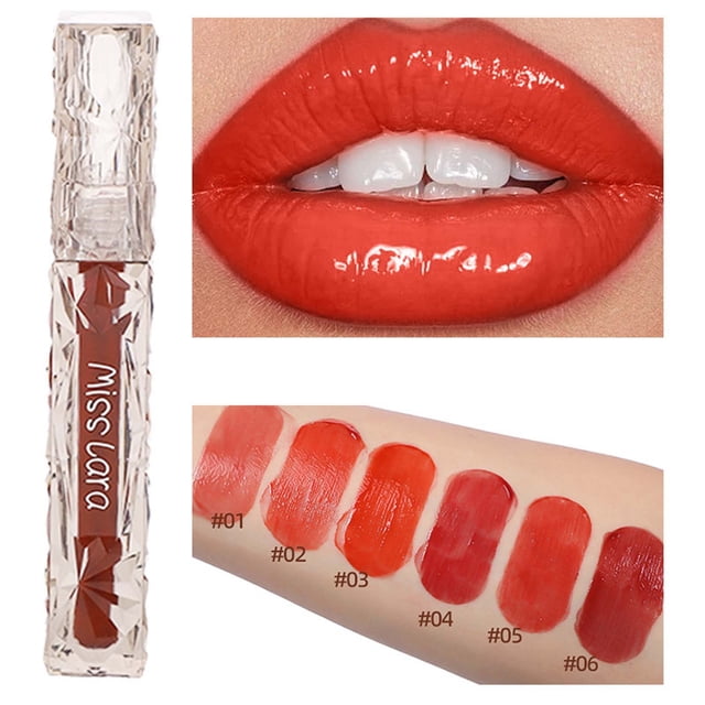 Fiudx Brillo de Labios Hidratante de Fórmula de Extracto Vegetal, Color Duradero y Cómodo, Maquillaje Diario para Mujeres y Niñas, 1,8 Ml En Portátil.