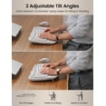 thumbnail image 6 of Ergonomic Wireless Keyboard and Mouse Combo, 2.4G Full Size Wave Keyboard with Cushioned Palm Rest, 3 DPI Adjustable Mouse, USB-A & C Compatible with Computer, Laptop, Mac & Tablet, 6 of 8