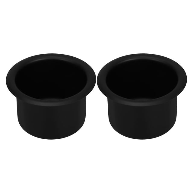 WORGEOUS 2 portavasos de acero inoxidable para mesa de póquer, portavasos deslizantes para mesa de póquer, escritorio de trabajo y barcos, RV, coches, camiones, color negro