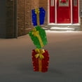 thumbnail image 2 of Northlight LED Lighted Stacked Tinsel Gift Boxes Outdoor Christmas Decoration - 48" - Warm White, 2 of 7