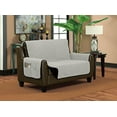thumbnail image 2 of Classic Reversible Quilted Waterproof Furniture Protector Diamond Design (Loveseat, Black/Silver), 2 of 2