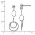 thumbnail image 2 of Boucles d'Oreilles Pendantes en Or Blanc 14k, 2 of 6