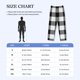 thumbnail image 4 of Balery White And Black Plaid Pantalones de pijama para hombre, pijama ultraligero, pantalón de descanso-Medium, 4 of 6