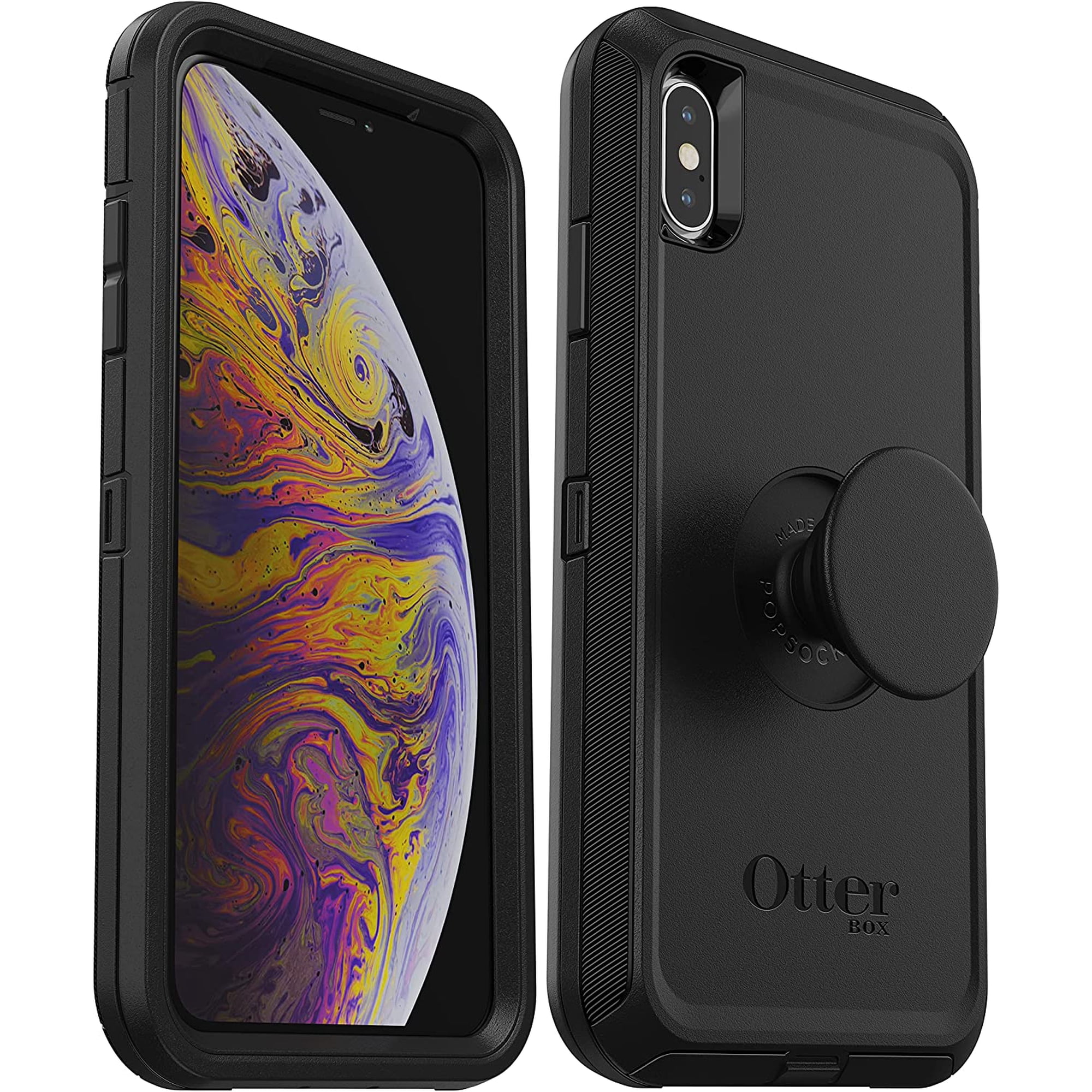OtterBox + Pop Defender Series Case for iPhone Xs Max, Black