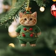 thumbnail image 4 of Personalized Cat Ornaments for Christmas Tree 2026 - Funny Hanging Christmas Decoration for Indoor Home Mantel, Pet Themed Figurines for Xmas Holiday Party Favors, 4 of 7
