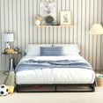 thumbnail image 2 of VENI  6" Modern Durable Metal Platform Bed with Wood Slat Support Mattress Foundation Child and Adult, King, 2 of 10