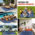 thumbnail image 3 of Navy Blue Coral Outdoor Rug for Patio/Deck/Porch, Non-Slip Large Area Rug 3 x 5 Ft, Coastal Summer Beach Ocean Buralp Indoor Outdoor Rugs Washable Area Rugs, Reversible Camping Rug Carpet Runner, 3 of 8