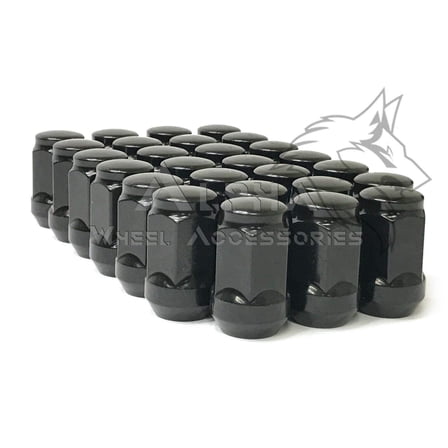 27 Black Bulge Acorn Lug Nuts 12x1.5 Fits Toyota 4Runner Tundra FJ Tacoma