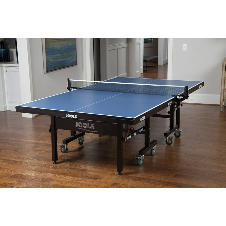 JOOLA Inside Professional Indoor Table Tennis Table with Net Set, 9' x 5',  Blue
