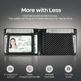 thumbnail image 5 of Bifold Slim Wallet with AirTag Holder 10 Credit Card Slots, 1 Transparent ID Window, 5 of 11