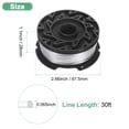 thumbnail image 3 of Uxcell 3-Pack AF-100 String Trimmer Line 30ft 0.065 Inch Nylon Weed Eater String Spool, 3 of 6