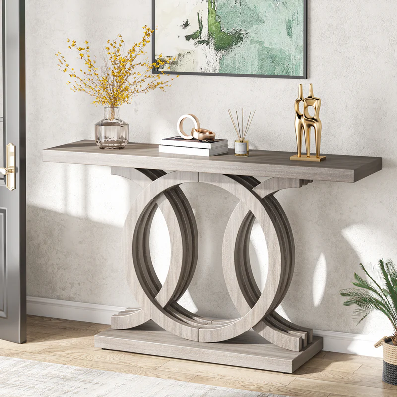 MAYEERTY Versatile Accent Console Table for Living Room Entryway Hallway Decor Display