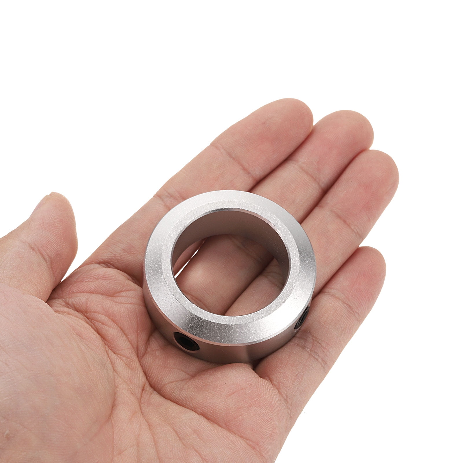 8 Packs Set Screw Collars 30mm Bore, Aluminum Shaft Collars, 45mm OD and 15mm Thickness, Set Screw Clamp Collar