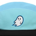 thumbnail image 3 of Dalix Embroidered Ghost 5 Panel Camper Hat Cap Cotton Baseball Hat Men Light Blue Black, 3 of 6
