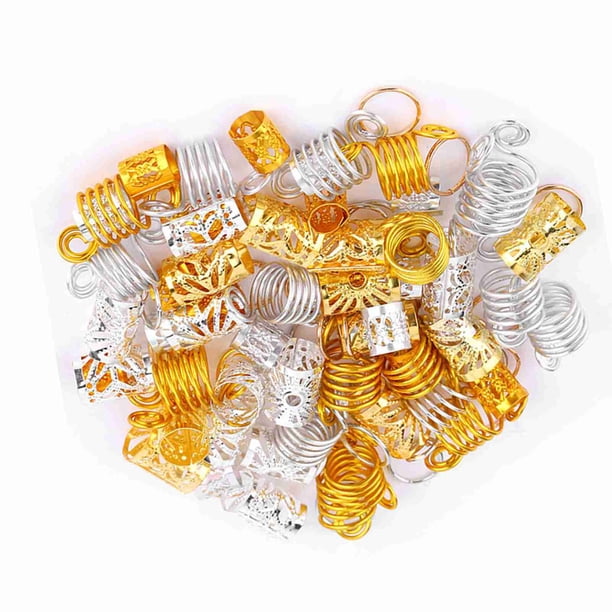 90 Anillos Para Trenzas De Pelo, Clips De Metal Para El Pelo Para Mujeres Y Niñas, Con Uso Multiusos Para Extensiones De Trenzas, Accesorios Para El Cabello De Moda