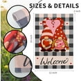 thumbnail image 5 of Valentines Day Garden Flag 12x18 Inch Double Sided Love Gnomes Yard Flag Valentine‘s Day Seasonal Holiday Outdoor Decoration, 5 of 6