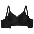 thumbnail image 5 of Thin Strap Sports Bra Low Back Top Thin Strap Bra Spaghetti Strap Bra Criss Cross Bras for Women Seamless Bra Push Up Bra Backless Bra Push Up Push Up Bralette Pilates Black 36, 5 of 5
