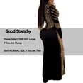 thumbnail image 2 of Vestido PORRCEY Hot Diamond Craft Sexy de manga larga dorado XXL, 2 of 6