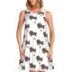 thumbnail image 1 of Easygdp Dachshund Dog para Vestido Transpirable de Mujer, Vestido Suelto de Manga Corta con Pliegues y Bolsillos para el Verano, 1 of 7