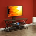 Whalen 3in1 TV Stand for TVs up to 70", Cappuccino/Gunmetal