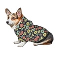 thumbnail image 7 of Fotbe Daisies Flowers Print Small Dog Sweater Hoodies Pet Grey Hooded Soft Fleece Sweatshirts with Pocket Fall Winter Puppy Cat Sweaters Warm Clothes-XX-Large, 7 of 7