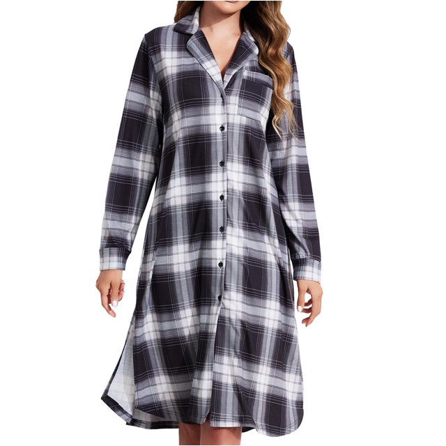FcBaudy Robe à Manches Longues Col en V, Robes d'Été pour Femmes, Robes Imprimées à Manches Longues pour Femmes