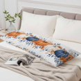 thumbnail image 6 of Orange Blue Pumpkin Fall Body Pillow Cover 20 x 54 Inch Decorative Pillow Cover Thanksgiving Botanical Watercolor Lumbar Pillowcase Seasonal Rectangle Cushion Case for Couch Sofa Bed Living Room, 6 of 9