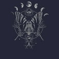 thumbnail image 2 of Women's Lost Gods Butterfly Moon Phases Graphic T-Shirt, 2 of 4