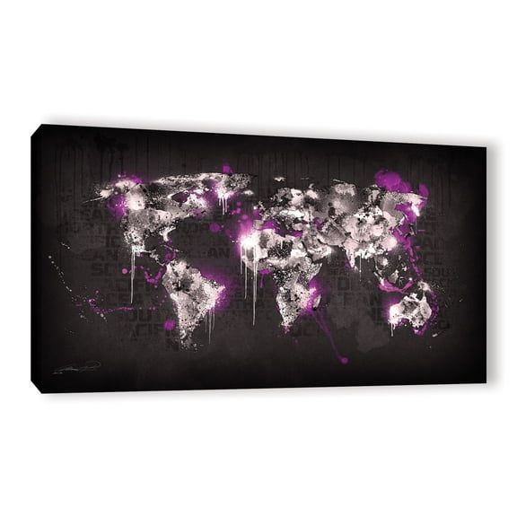 Ice World III' Gallery wrapped Canvas Art Print