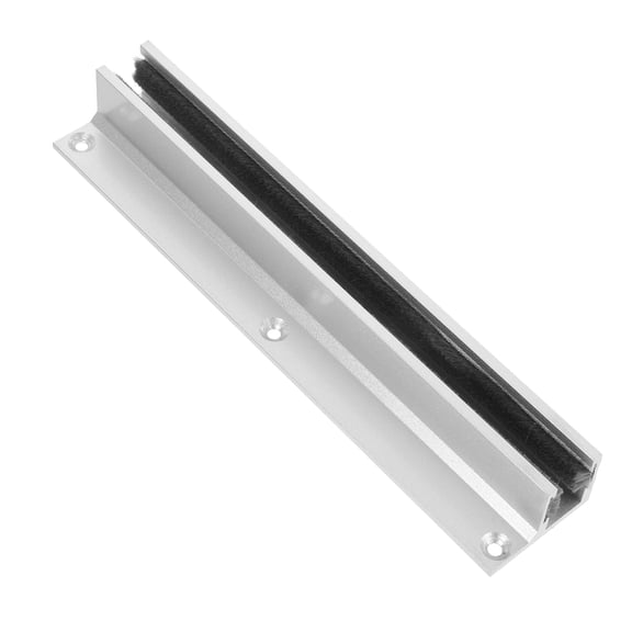 POPETPOP Plated Silver Shower Door Bottom Guide for 8 to 14Mm Glass Smooth Sliding Track Hardware