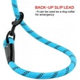 thumbnail image 7 of Rope Dog Leash, Heavy Duty Dog Leash with Comfortable Padded Handle and Highly Reflective Threads for Small Medium and Large Dogs, Blue., 7 of 7